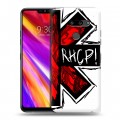 Дизайнерский пластиковый чехол для LG G8 ThinQ Red Hot Chili Peppers