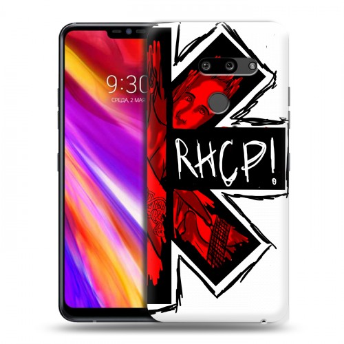 Дизайнерский пластиковый чехол для LG G8 ThinQ Red Hot Chili Peppers