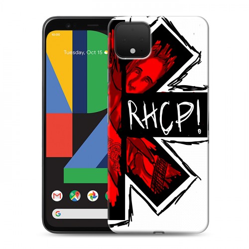 Дизайнерский пластиковый чехол для Google Pixel 4 Red Hot Chili Peppers
