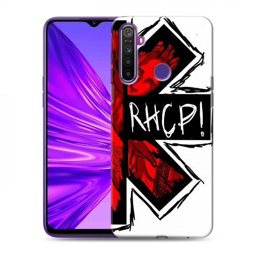 Дизайнерский силиконовый чехол для Realme 5 Red Hot Chili Peppers