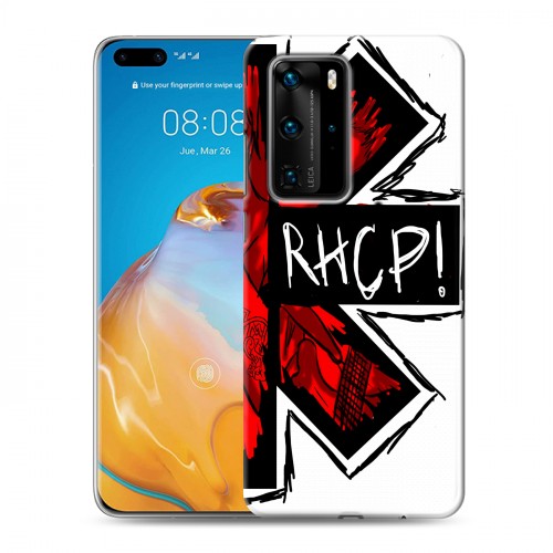 Дизайнерский пластиковый чехол для Huawei P40 Pro Red Hot Chili Peppers