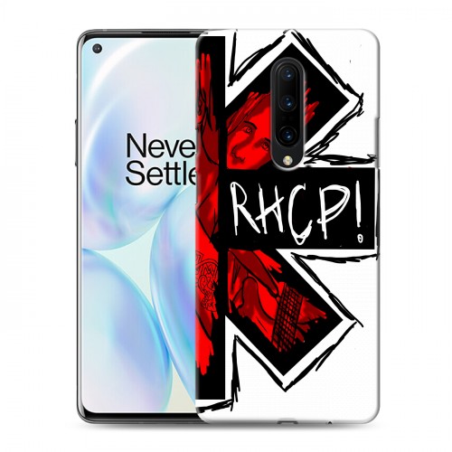 Дизайнерский пластиковый чехол для OnePlus 8 Red Hot Chili Peppers