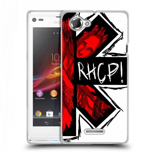 Дизайнерский пластиковый чехол для Sony Xperia L Red Hot Chili Peppers