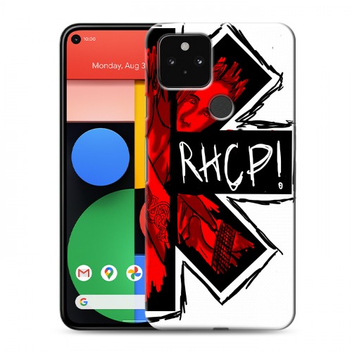 Дизайнерский пластиковый чехол для Google Pixel 5 Red Hot Chili Peppers