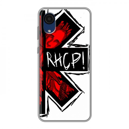 Дизайнерский пластиковый чехол для Samsung Galaxy A03 Core Red Hot Chili Peppers