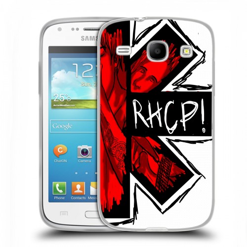Дизайнерский силиконовый чехол для Samsung Galaxy Core Red Hot Chili Peppers
