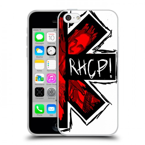 Дизайнерский пластиковый чехол для Iphone 5c Red Hot Chili Peppers