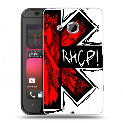 Дизайнерский пластиковый чехол для HTC Desire 200 Red Hot Chili Peppers