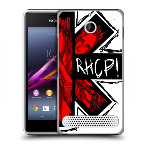 Дизайнерский силиконовый чехол для Sony Xperia E1 Red Hot Chili Peppers