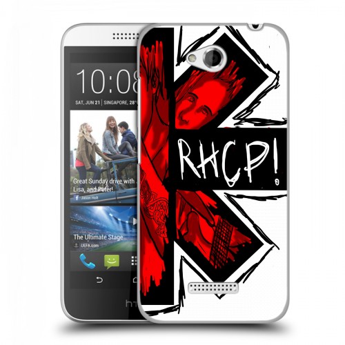 Дизайнерский пластиковый чехол для HTC Desire 616 Red Hot Chili Peppers