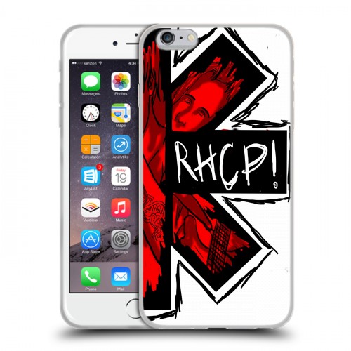 Дизайнерский силиконовый чехол для Iphone 6 Plus/6s Plus Red Hot Chili Peppers