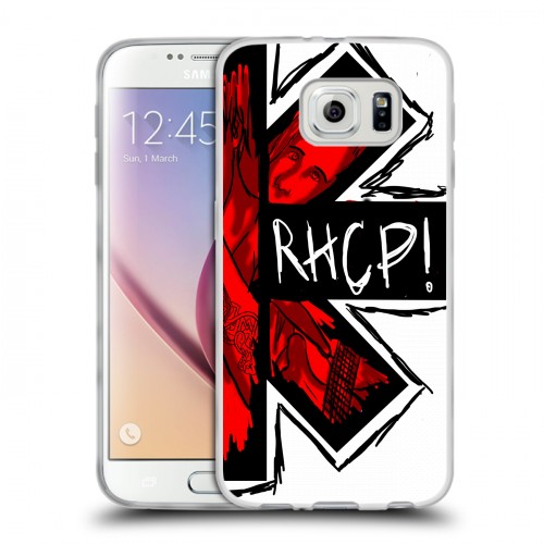 Дизайнерский пластиковый чехол для Samsung Galaxy S6 Red Hot Chili Peppers