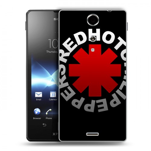 Дизайнерский пластиковый чехол для Sony Xperia TX Red Hot Chili Peppers