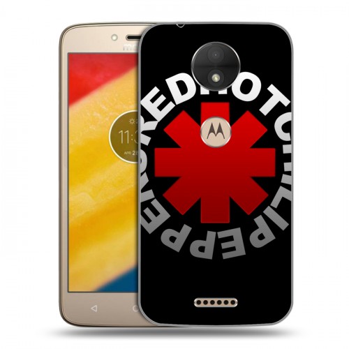 Дизайнерский силиконовый чехол для Motorola Moto C Red Hot Chili Peppers