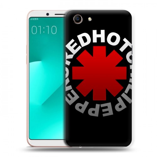 Дизайнерский пластиковый чехол для OPPO A83 Red Hot Chili Peppers