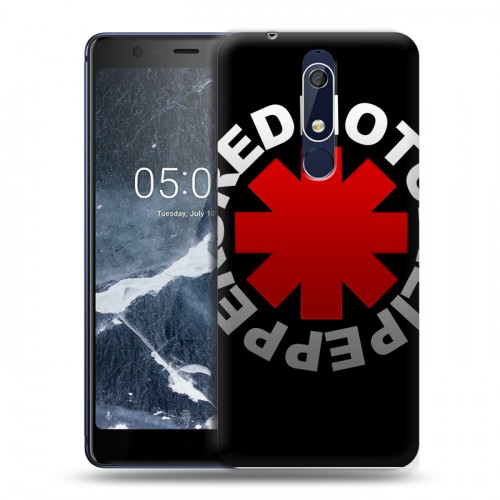 Дизайнерский пластиковый чехол для Nokia 5.1 Red Hot Chili Peppers