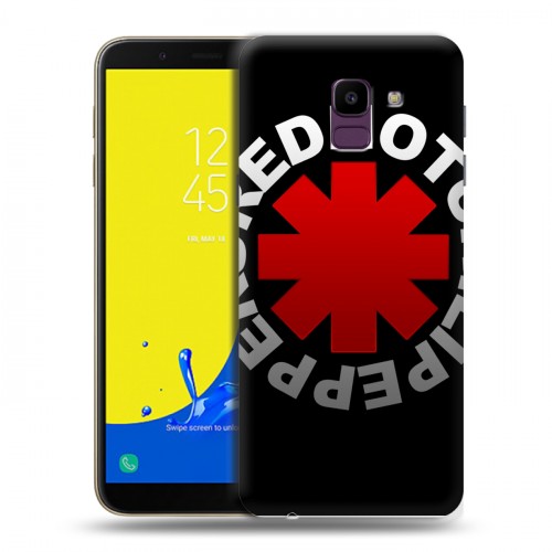 Дизайнерский пластиковый чехол для Samsung Galaxy J6 Red Hot Chili Peppers