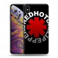 Дизайнерский силиконовый чехол для Iphone Xs Max Red Hot Chili Peppers