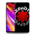 Дизайнерский пластиковый чехол для LG G8 ThinQ Red Hot Chili Peppers