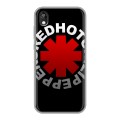 Дизайнерский силиконовый с усиленными углами чехол для Huawei Honor 8s Red Hot Chili Peppers