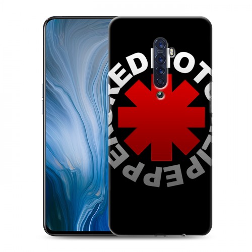 Дизайнерский пластиковый чехол для OPPO Reno2 Z Red Hot Chili Peppers