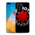 Дизайнерский пластиковый чехол для Huawei P40 Pro Red Hot Chili Peppers