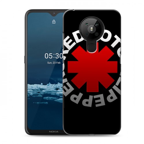 Дизайнерский пластиковый чехол для Nokia 5.3 Red Hot Chili Peppers