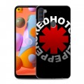 Дизайнерский силиконовый с усиленными углами чехол для Samsung Galaxy A11 Red Hot Chili Peppers