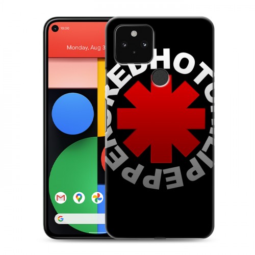 Дизайнерский пластиковый чехол для Google Pixel 5 Red Hot Chili Peppers