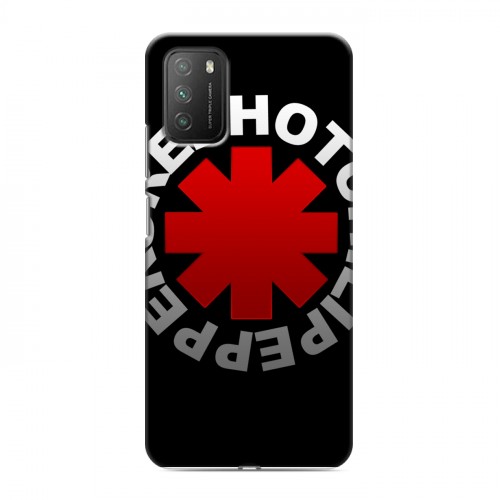 Дизайнерский пластиковый чехол для Xiaomi Poco M3 Red Hot Chili Peppers