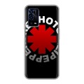 Дизайнерский силиконовый с усиленными углами чехол для OPPO A55 Red Hot Chili Peppers