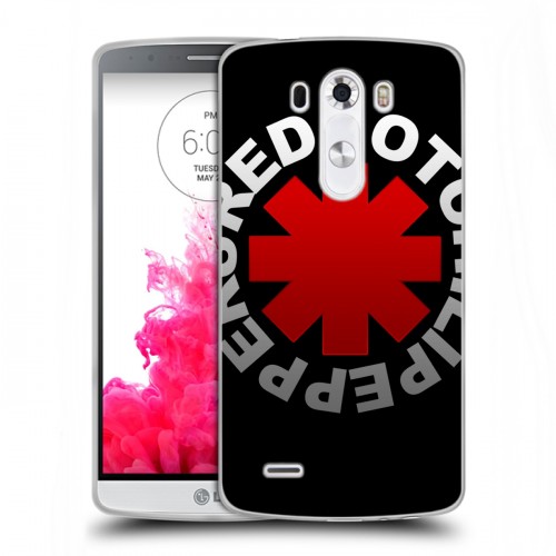 Дизайнерский пластиковый чехол для LG G3 (Dual-LTE) Red Hot Chili Peppers
