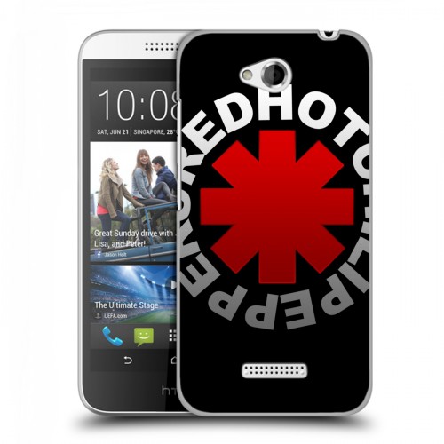 Дизайнерский пластиковый чехол для HTC Desire 616 Red Hot Chili Peppers