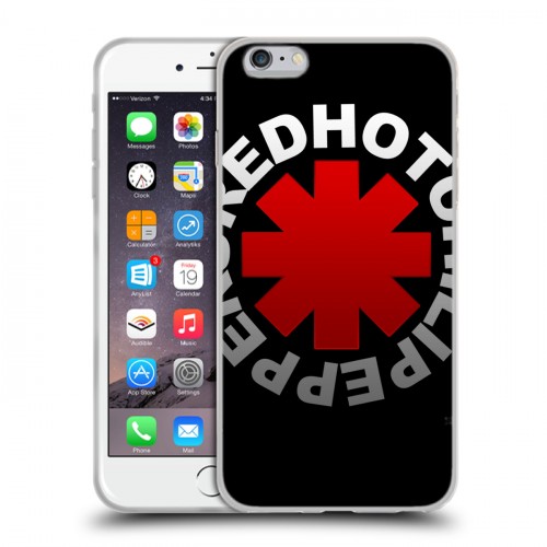 Дизайнерский силиконовый чехол для Iphone 6 Plus/6s Plus Red Hot Chili Peppers