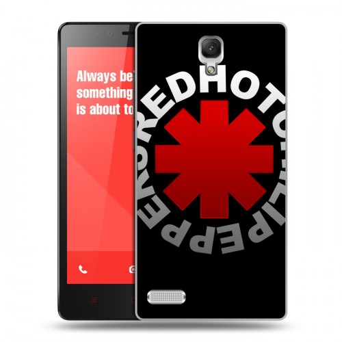 Дизайнерский силиконовый чехол для Xiaomi RedMi Note Red Hot Chili Peppers