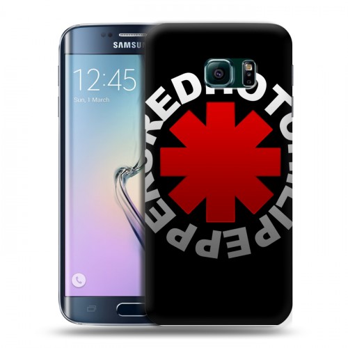 Дизайнерский пластиковый чехол для Samsung Galaxy S6 Edge Red Hot Chili Peppers