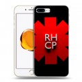 Дизайнерский пластиковый чехол для Iphone 7 Plus / 8 Plus Red Hot Chili Peppers