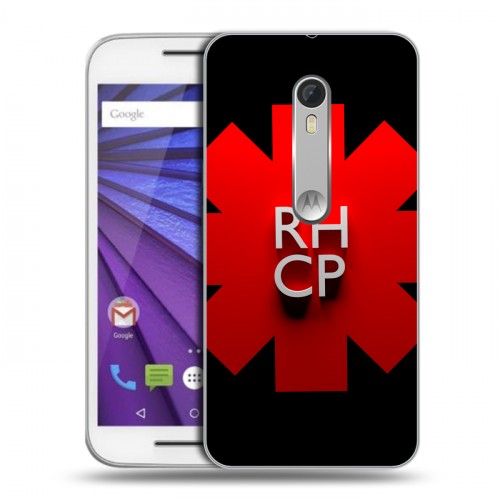 Дизайнерский пластиковый чехол для Lenovo Moto G Red Hot Chili Peppers