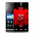 Дизайнерский пластиковый чехол для Sony Xperia S Red Hot Chili Peppers