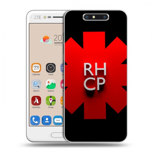 Дизайнерский пластиковый чехол для ZTE Blade V8 Red Hot Chili Peppers