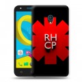 Дизайнерский пластиковый чехол для Alcatel U5 Red Hot Chili Peppers