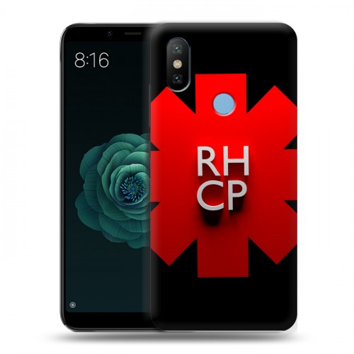 Дизайнерский силиконовый чехол для Xiaomi Mi A2 Red Hot Chili Peppers