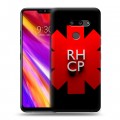 Дизайнерский пластиковый чехол для LG G8 ThinQ Red Hot Chili Peppers