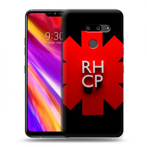 Дизайнерский пластиковый чехол для LG G8 ThinQ Red Hot Chili Peppers