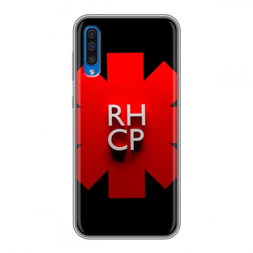 Дизайнерский силиконовый чехол для Samsung Galaxy A50 Red Hot Chili Peppers