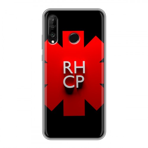 Дизайнерский силиконовый чехол для Huawei P30 Lite Red Hot Chili Peppers