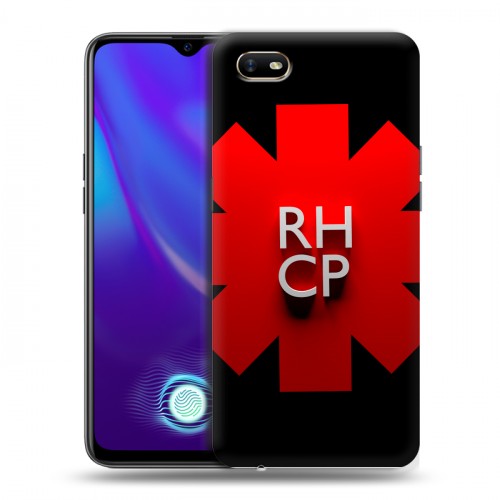 Дизайнерский силиконовый с усиленными углами чехол для OPPO A1k Red Hot Chili Peppers