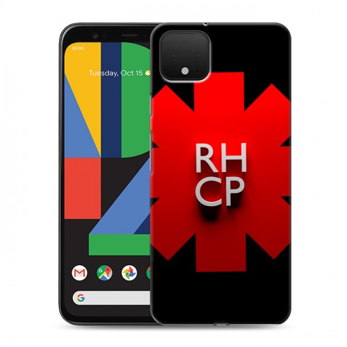 Дизайнерский пластиковый чехол для Google Pixel 4 Red Hot Chili Peppers
