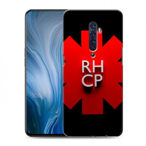 Дизайнерский пластиковый чехол для OPPO Reno2 Z Red Hot Chili Peppers