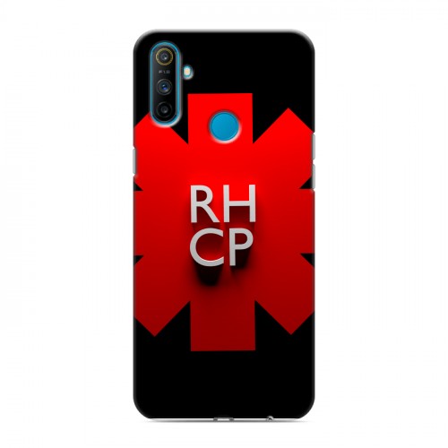 Дизайнерский пластиковый чехол для Realme C3 Red Hot Chili Peppers